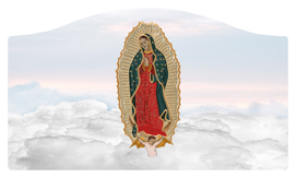 DASHELL-110-WT Lady of Guadalupe Clouds White